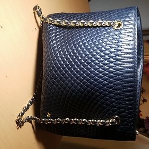 Bally quilted lambskin purse